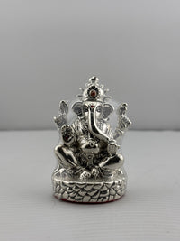 Load image into Gallery viewer, Silver Ganesha Idol 22gm – Divine Ganpati Murti for Home Mandir &amp; Gifting
