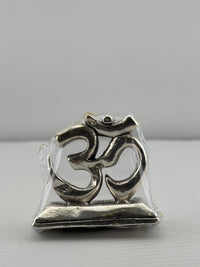 Load image into Gallery viewer, 999 Pure Silver Om Symbol 10gm – Auspicious Spiritual Décor for Home Mandir silver idol
