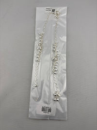 Load image into Gallery viewer, Cascade Bead Dangle Silver Anklet – 99.9% Pure Silver – Weight:22g
