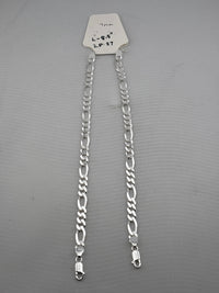 Load image into Gallery viewer, 925 Sterling Silver Figaro Chain Bracelet – Italian Link
