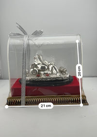 Load image into Gallery viewer, 999 Pure Silver Reclining Lord Ganesha Idol 60g – Ganpati Murti
