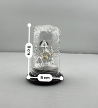 Load image into Gallery viewer, 999 Pure Silver Ganesha Idol Design 4 6gm – Divine Ganpati Murti for Home Mandir &amp; Gifting
