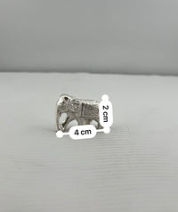 Load image into Gallery viewer, Silver Elephant Figurine – 925 Sterling Silver Handcrafted Idol for Pooja &amp; Gifting (40g)
