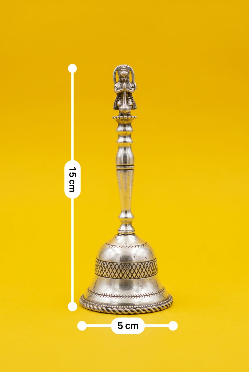 Large Silver Pooja Bell – 150g