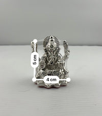Load image into Gallery viewer, Silver Ganesha Idol Design 4 16gm – Divine Ganpati Murti for Home Mandir &amp; Gifting
