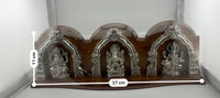 Load image into Gallery viewer, 999 Pure Silver Ganesh, Lakshmi &amp; Saraswati Idol 155gm – Divine Trio Murti for Diwali &amp; Temple
