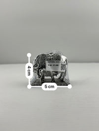 Load image into Gallery viewer, Silver Cow &amp; Calf Idol 50gm – Sacred Gomata Murti
