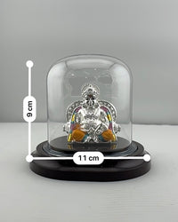 Load image into Gallery viewer, 999 Pure Silver Kubera Idol 13gm – Wealth God Murti for Home Mandir &amp; Gifting
