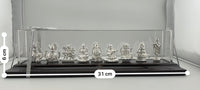 Load image into Gallery viewer, 999 Pure Silver Set of 9 Hindu Deities 37gm – Divine Deity Set for Temple Décor &amp; Gifting silver idol
