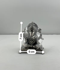 Load image into Gallery viewer, Silver Ganesha Idol 120gm – Divine Ganpati Murti for Home Mandir &amp; Gifting
