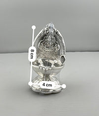 Load image into Gallery viewer, Silver Diya 35gm – Traditional Pooja Lamp for Temple &amp; Festivals
