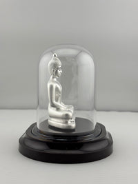 Load image into Gallery viewer, 999 Pure Silver Buddha Idol – Serene Gautam Buddha Murti for Peace &amp; Meditation
