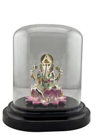 Load image into Gallery viewer, 999 Pure Silver Ganesha Idol – Detailed Ganpati Murti for Home Mandir &amp; Pooja
