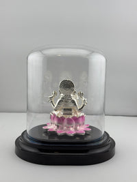 Load image into Gallery viewer, 999 Pure Silver Ganesha Idol – Detailed Ganpati Murti for Home Mandir &amp; Pooja
