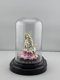 Load image into Gallery viewer, 999 Pure Silver Ganesha Idol – Detailed Ganpati Murti for Home Mandir &amp; Pooja
