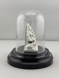 Load image into Gallery viewer, 999 Pure Silver Shiva Family Idol 22g in Protective Acrylic Dome – Spiritual Parivar Murti for Temple Decor
