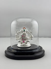 Load image into Gallery viewer, 999 Pure Silver Pancha Mukhi Hanuman Idol 20gm – Five – Faced Murti for Temple &amp; Pooja
