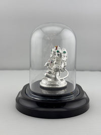 Load image into Gallery viewer, 999 Pure Silver Pancha Mukhi Hanuman Idol 20gm – Five – Faced Murti for Temple &amp; Pooja
