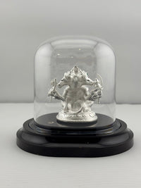 Load image into Gallery viewer, 999 Pure Silver Pancha Mukhi Hanuman Idol 20gm – Five – Faced Murti for Temple &amp; Pooja
