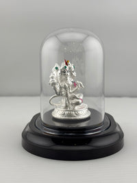 Load image into Gallery viewer, 999 Pure Silver Pancha Mukhi Hanuman Idol 20gm – Five – Faced Murti for Temple &amp; Pooja
