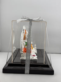 Load image into Gallery viewer, 999 Pure Silver Ganesha &amp; Lakshmi Idol 220gm – Prosperity Murti for Temple &amp; Gifting
