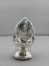 Load image into Gallery viewer, Silver Diya 35gm – Traditional Pooja Lamp for Temple &amp; Festivals
