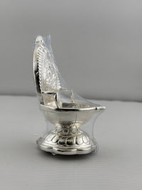 Load image into Gallery viewer, Silver Diya 35gm – Traditional Pooja Lamp for Temple &amp; Festivals
