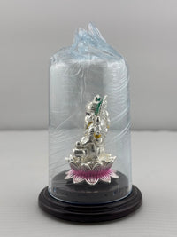 Load image into Gallery viewer, 999 Pure Silver Ganesha Idol – Ganpati Murti for Home Mandir &amp; Gifting
