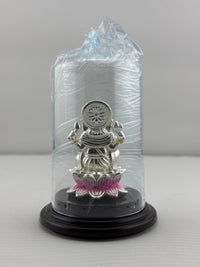 Load image into Gallery viewer, 999 Pure Silver Ganesha Idol – Ganpati Murti for Home Mandir &amp; Gifting
