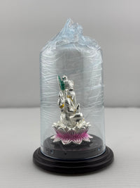 Load image into Gallery viewer, 999 Pure Silver Ganesha Idol – Ganpati Murti for Home Mandir &amp; Gifting

