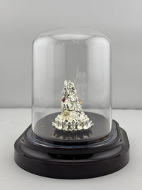 Load image into Gallery viewer, 999 Pure Silver Ganesha &amp; Lakshmi Idol 13gm – Prosperity Murti for Diwali &amp; Temple Décor
