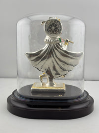 Load image into Gallery viewer, 999 Pure Silver Lord Krishna Idol 42gm in Protective Acrylic Dome – Divine Bal Gopal Murti for Temple &amp; Gifting

