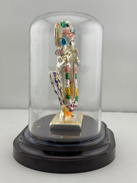 Load image into Gallery viewer, 999 Pure Silver Lord Krishna Idol 42gm – Divine Bal Gopal Murti for Temple &amp; Gifting

