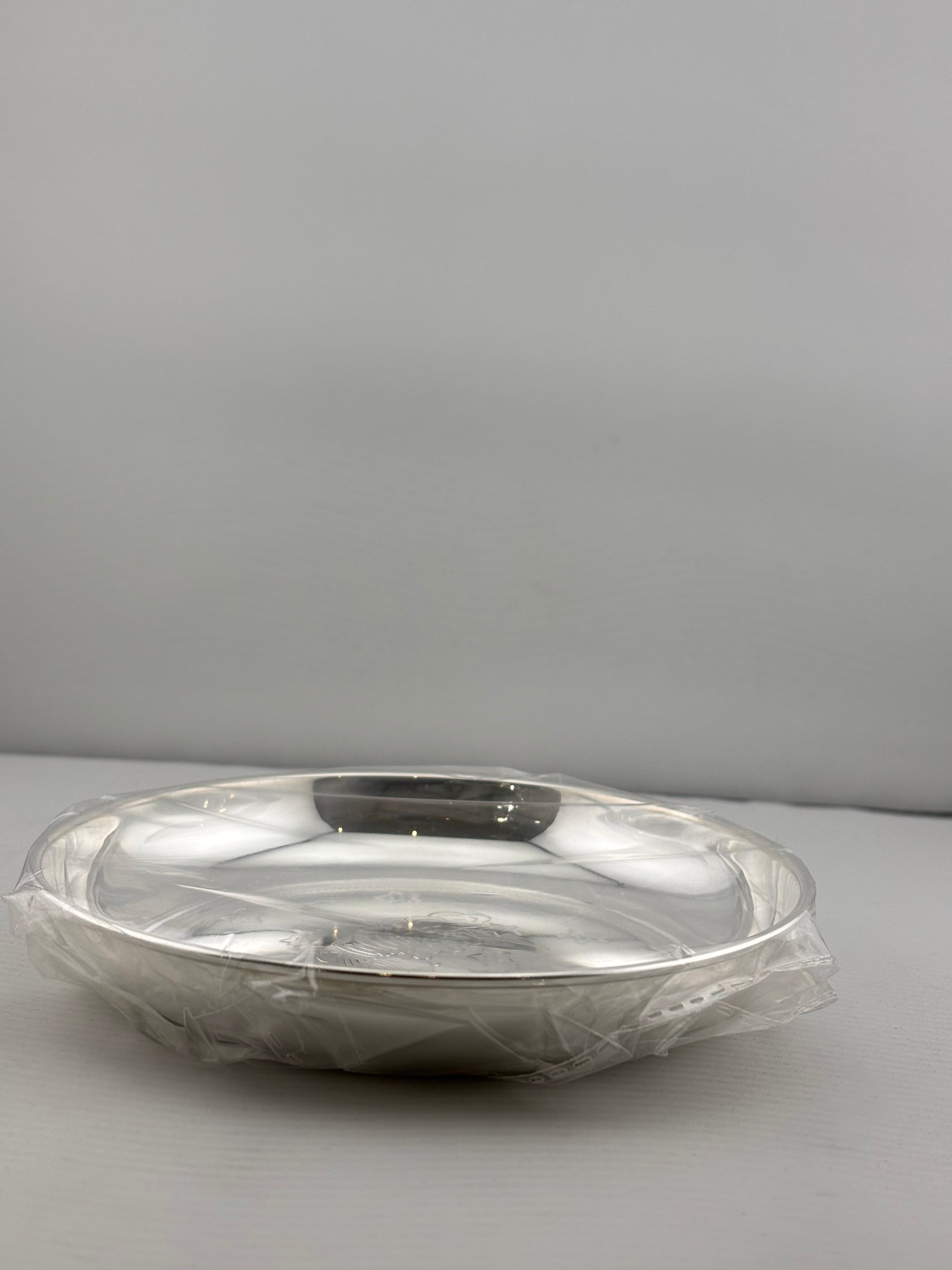 Silver Small Plate 100gm – Traditional Serving Plate