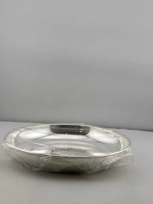 Silver Small Plate 100gm – Traditional Serving Plate