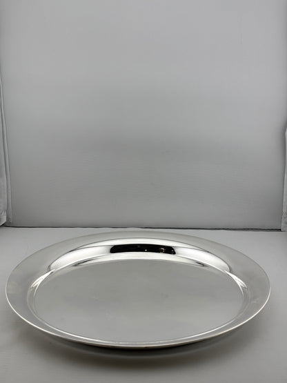 Silver Large Plate 350gm – Traditional Serving Plate