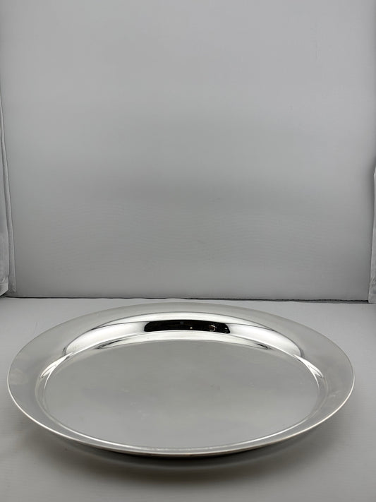 Silver Large Plate 350gm – Traditional Serving Plate