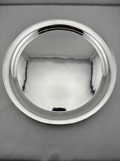 Silver Large Plate 350gm – Traditional Serving Plate