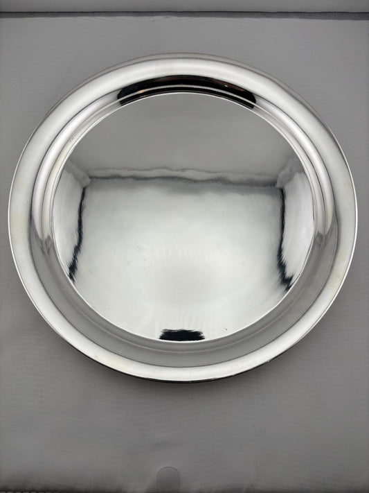 Silver Large Plate 350gm – Traditional Serving Plate