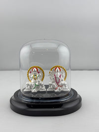 Load image into Gallery viewer, 999 Pure Silver Ganesha &amp; Lakshmi Idol Design 2 16gm
