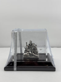 Load image into Gallery viewer, Sterling Silver Shiva Family Idol 47gm – Spiritual Shiv Parivar Murti for Home Mandir

