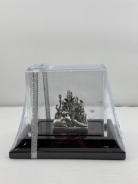 Load image into Gallery viewer, Sterling Silver Shiva Family Idol 47gm – Spiritual Shiv Parivar Murti for Home Mandir
