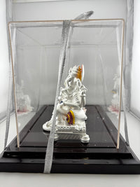 Load image into Gallery viewer, 999 Pure Silver Ganesha &amp; Lakshmi Idol 300gm – Prosperity Murti for Diwali &amp; Temple Décor
