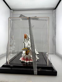 Load image into Gallery viewer, 999 Pure Silver Ganesha &amp; Lakshmi Idol 300gm – Prosperity Murti for Diwali &amp; Temple Décor
