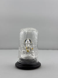 Load image into Gallery viewer, 999 Pure Silver Ganesha Idol Design 4 6gm – Divine Ganpati Murti for Home Mandir &amp; Gifting
