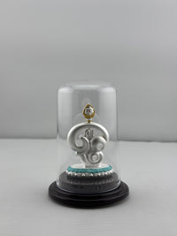 Load image into Gallery viewer, 999 Pure Silver Tamil Om with Vel Symbol 12gm – Sacred Spiritual Décor for Home Mandir silver idol
