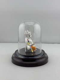 Load image into Gallery viewer, 999 Pure Silver Kubera Idol 13gm – Wealth God Murti for Home Mandir &amp; Gifting
