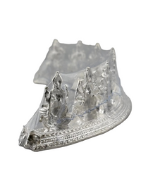 Load image into Gallery viewer, Silver Ashta Lakshmi Idol: Hindu Goddess Statue with Sanskrit Mantra

