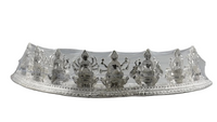 Load image into Gallery viewer, Silver Ashta Lakshmi Idol: Hindu Goddess Statue with Sanskrit Mantra
