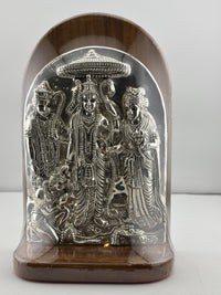 Load image into Gallery viewer, 999 Pure Silver Ram Family Idol 111gm – Divine Family Murti for Pooja &amp; Prosperity
